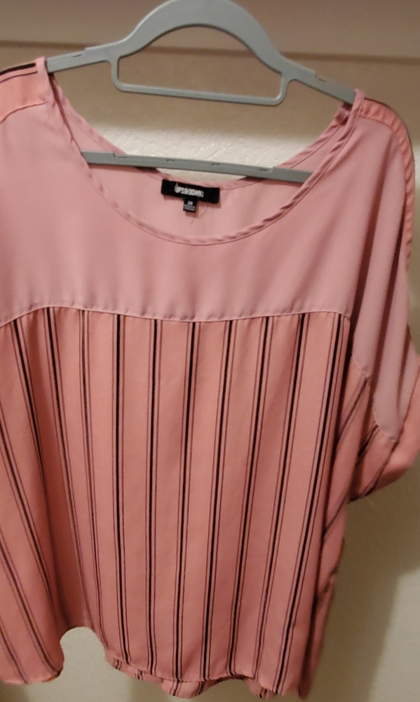 Stripped cap sleeve top